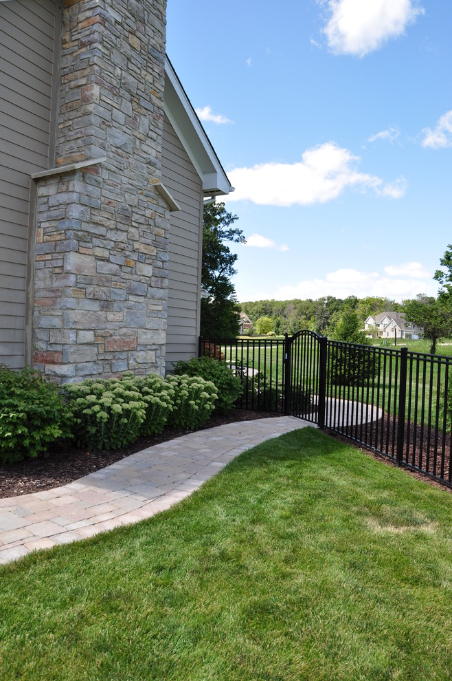 Yorkville Inground Pool with Paver Patio & Outdoor Living Area