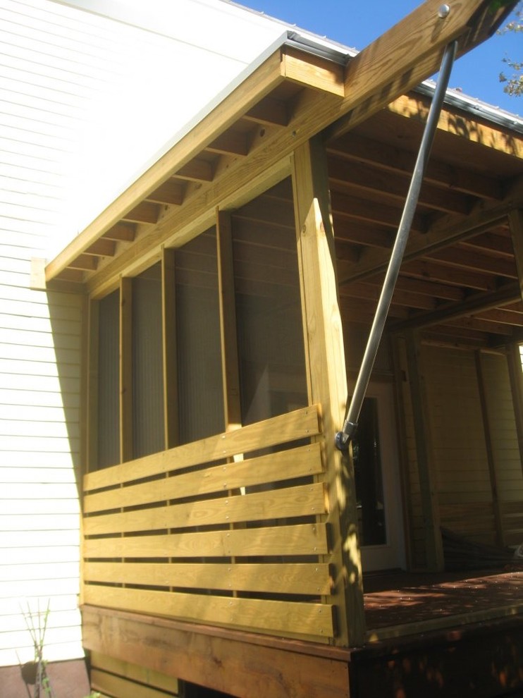 Design ideas for a modern veranda in Wilmington.