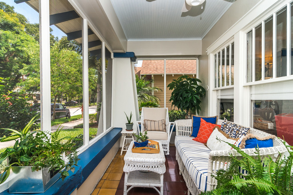 Photo of a classic veranda in Tampa.