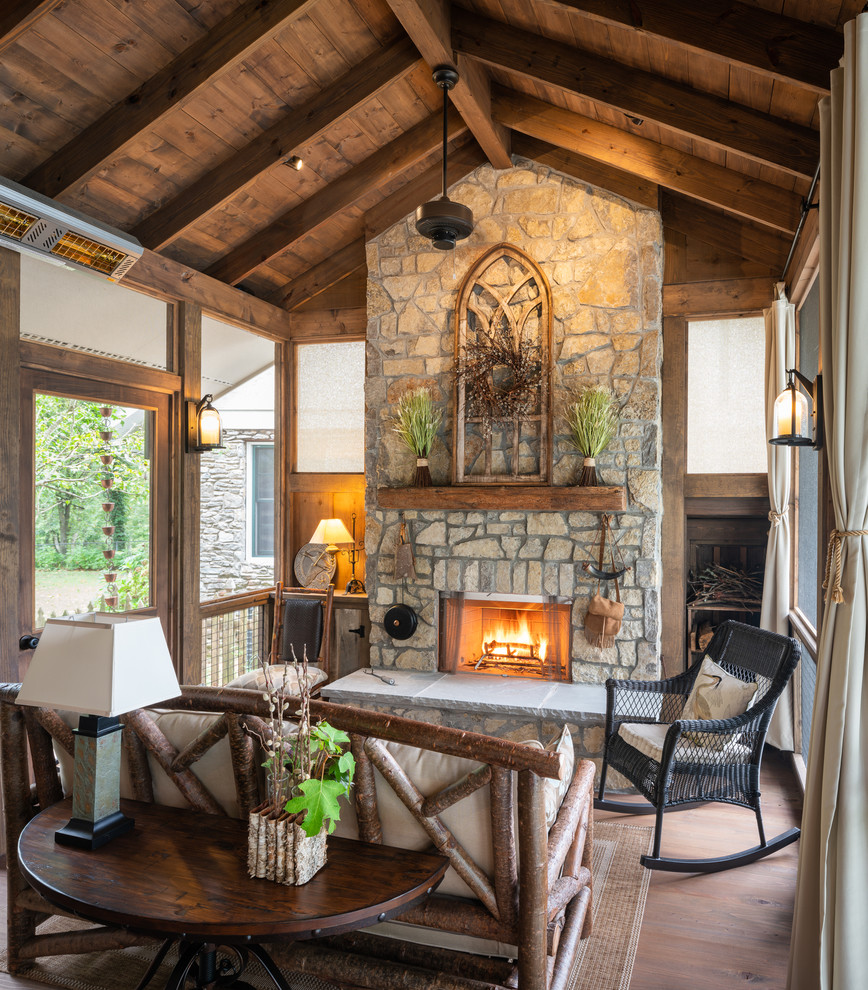 A Modern Day Cabin Porch - Rustic - Porch - Nashville - by The Porch
