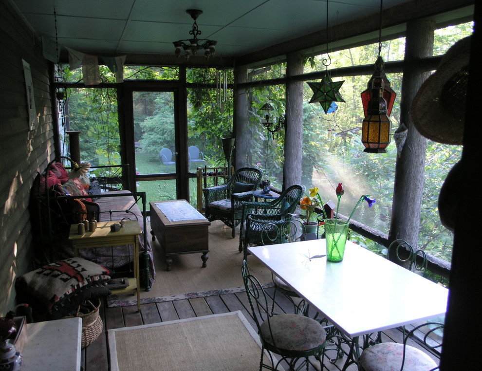 Eclectic porch photo in Burlington