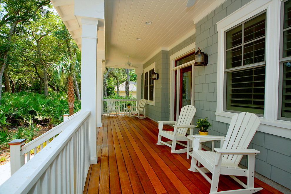 Bild på en tropisk veranda