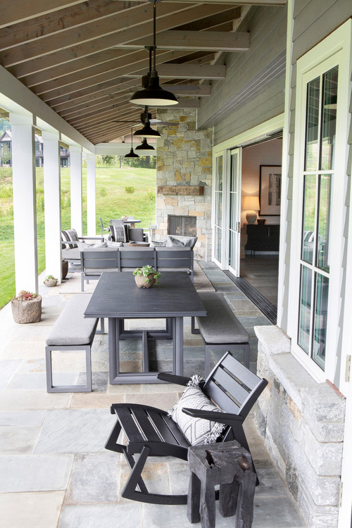 35 Back Porch Ideas to Upgrade Your Outdoor Living Experience - Colorful and inviting back porch design ideas featuring outdoor furniture, greenery, and cozy decorations to help you create your dream outdoor haven right at home. Click to explore 35 amazing back porch ideas! 