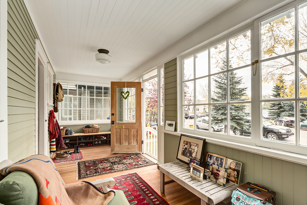 An unusual luxury in Calgary the sunroom Traditional Porch