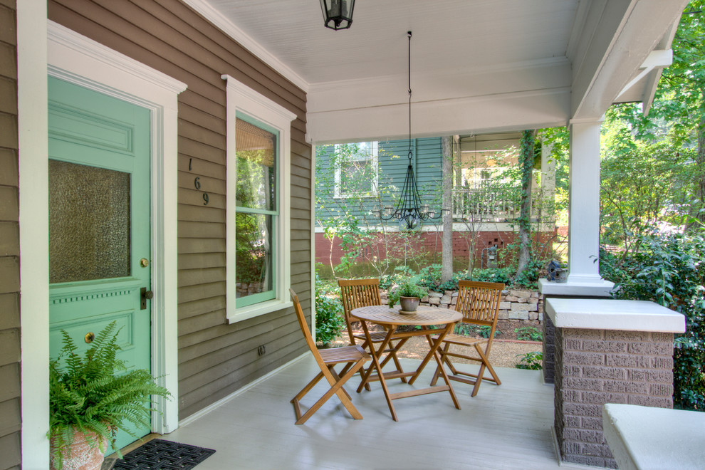 Arts and crafts porch photo in Atlanta
