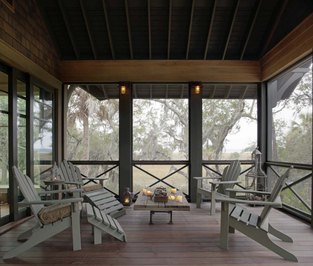 75 Black Screened-In Porch Ideas You'll Love - January, 2024