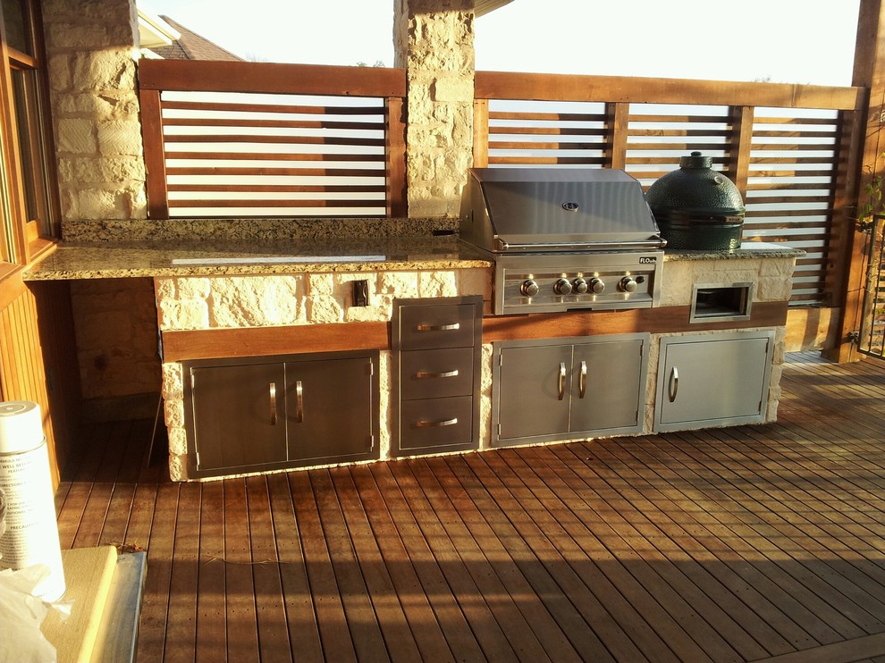 Austin, Texas Limestone and Ipe