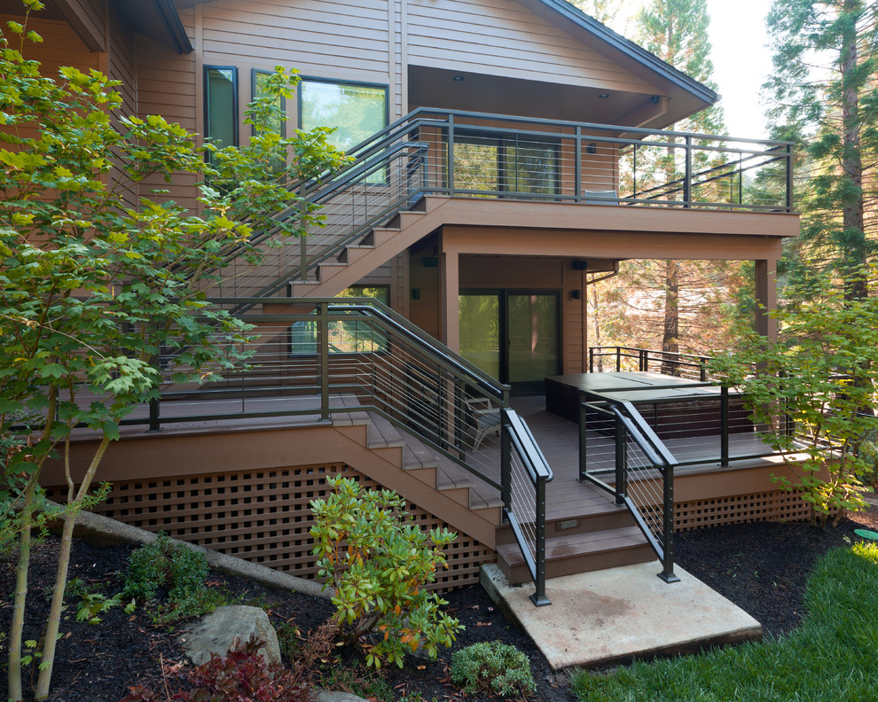 Moderne Veranda in Portland
