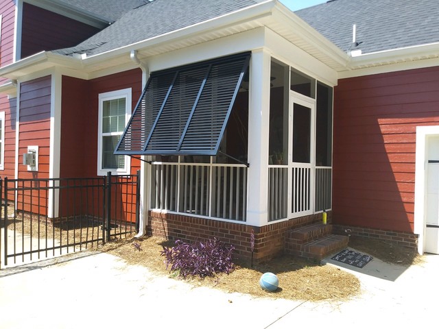 Bahama Shutters for Porch Privacy in Simpsonville, South