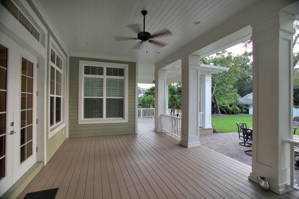Exempel på en amerikansk veranda