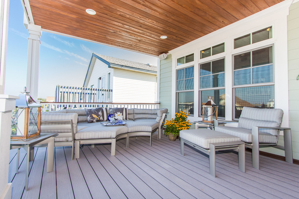 Beach House Beach Style Porch DC Metro by Keyser Interiors, Inc