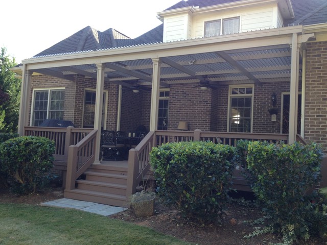 Beautiful Covered Outdoor Living Space in Upstate SC ... Beautiful Covered Outdoor Living Space in Upstate SC ... on Houzz Outdoor Living Spaces id=34653