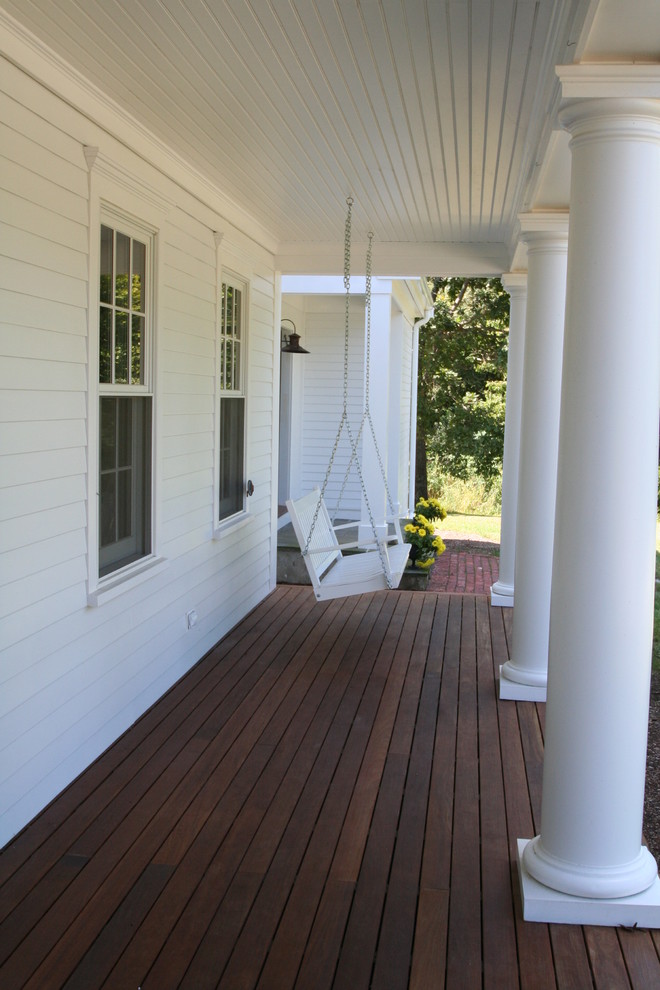 Exemple d'un porche d'entrée de maison nature.