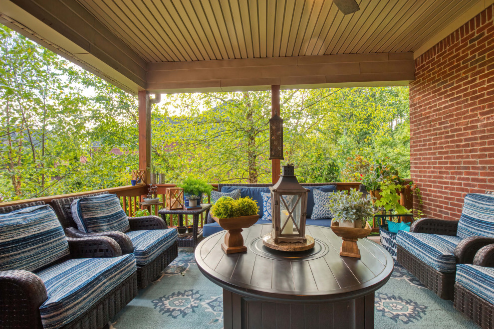 Before&After A Peaceful Porch Area Farmhouse Porch Louisville