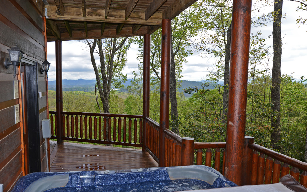 Blue Ridge Vacation Rental Cabins Rustic Porch Atlanta by Envision  Houzz