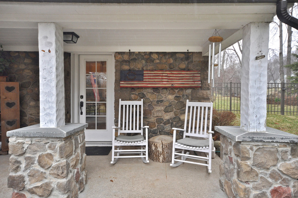 This is an example of a traditional porch design in New York.