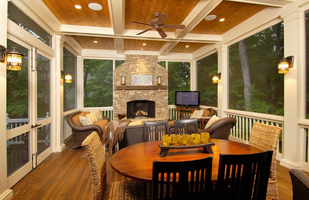 Buckhead Porch Traditional Porch Atlanta by Construction Ahead