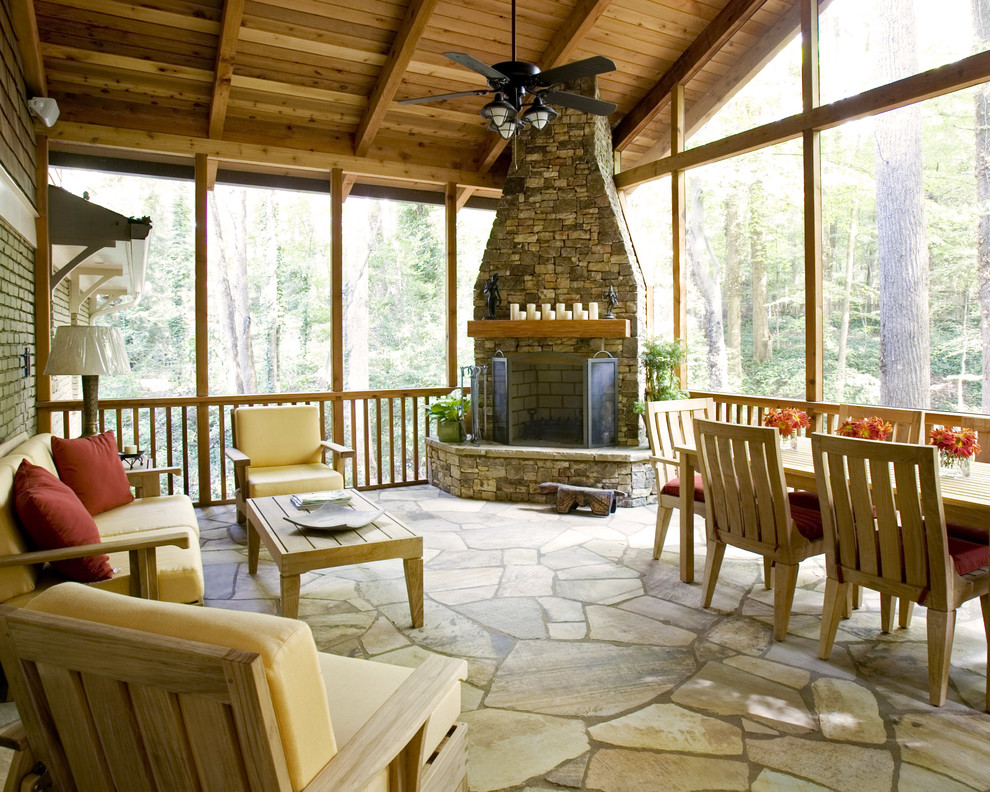 Buckhead renovation Traditional Porch Atlanta by Small