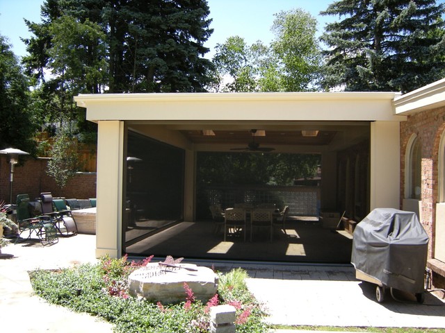 Motorized Screens on a porch