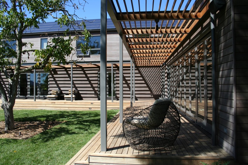Moderne Veranda mit Pergola in San Francisco