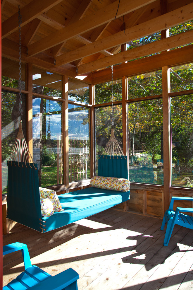 Mountain style porch idea in Boston
