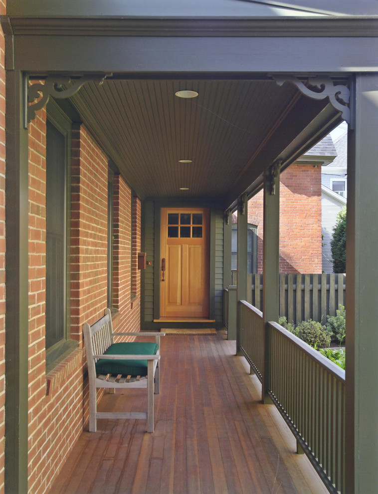 Carriage House Traditional Porch Boston by Kuhn Riddle