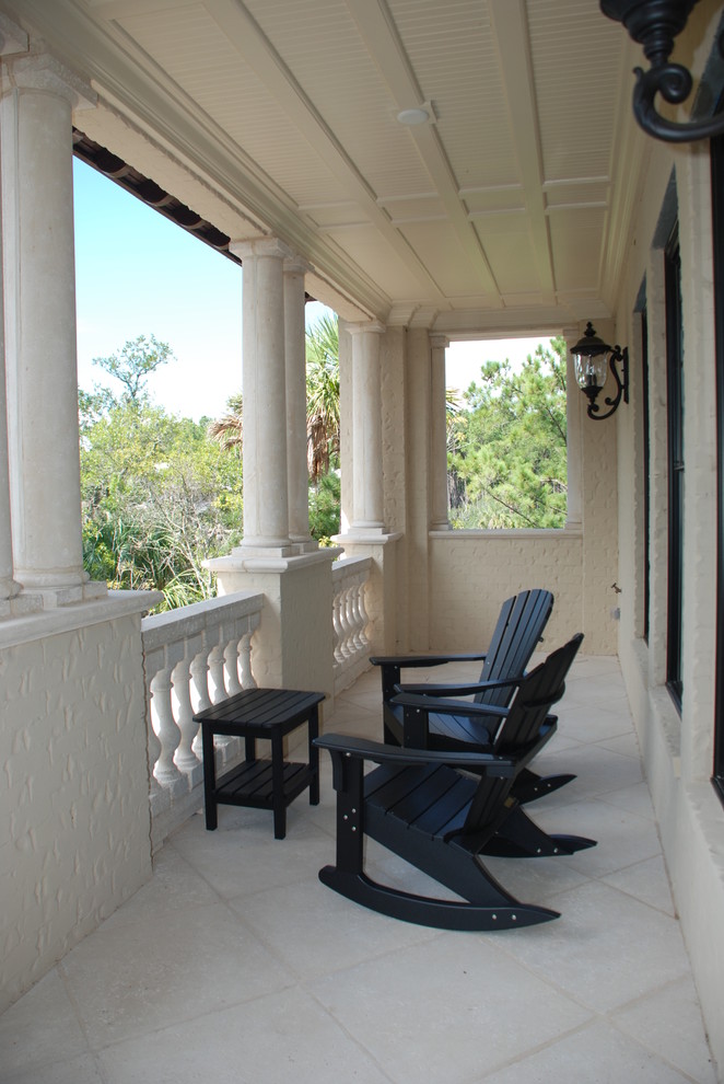 This is an example of a veranda in Charleston.
