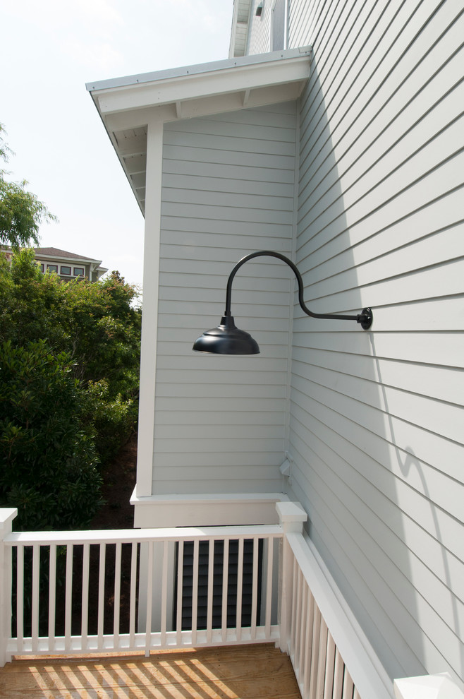 This is an example of a nautical veranda in Charleston.