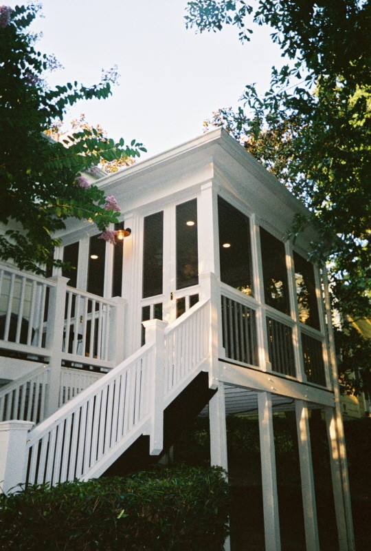 Traditional veranda in Atlanta.