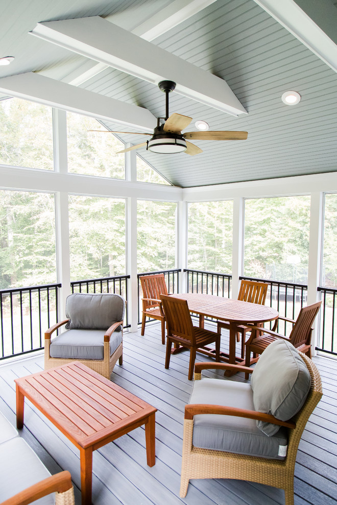 Composite Deck, Screened Porch, Underdeck Drainage and Patio