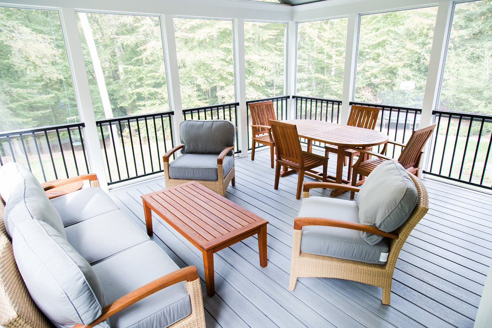 Composite Deck, Screened Porch, Underdeck Drainage and Patio