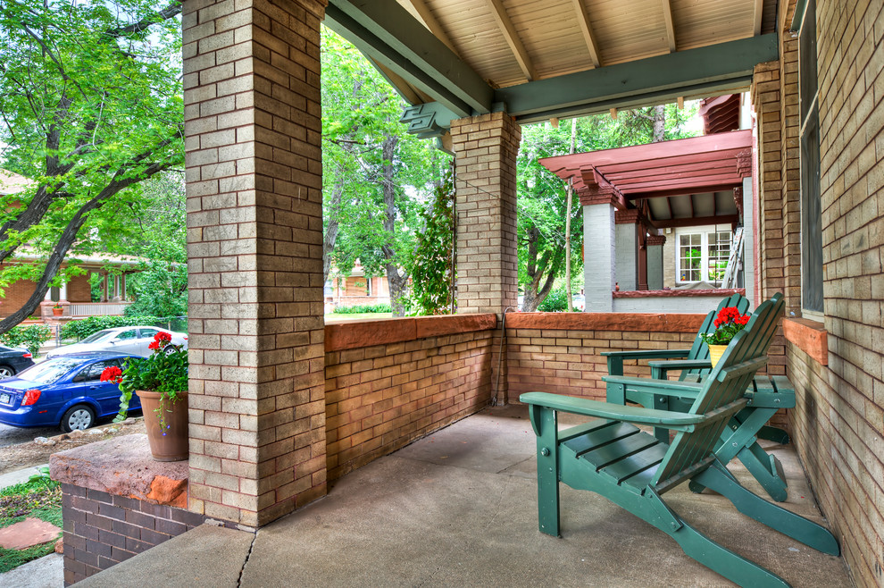 Congress Park Denver Square Traditional Porch Denver by Art of