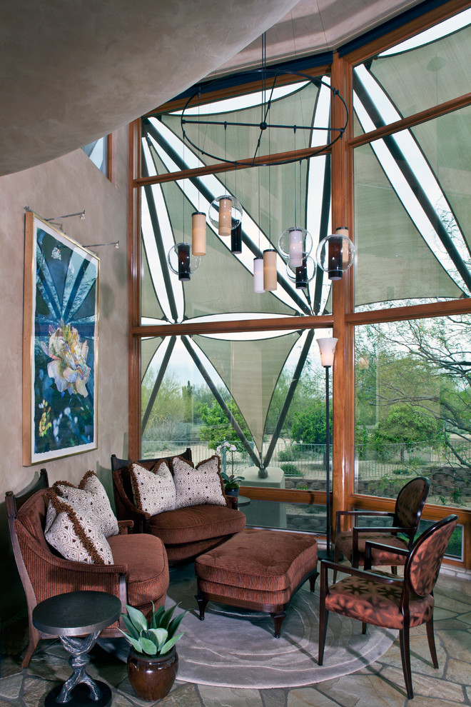 Exempel på en modern veranda