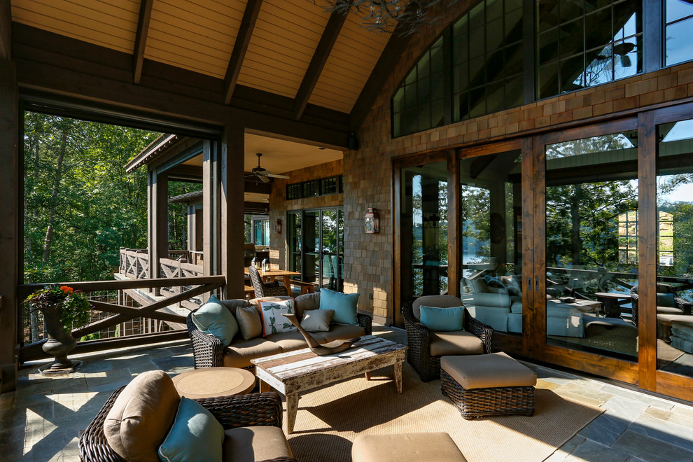 CoveLake Keowee Beach Style Porch Atlanta by Phillips Brothers