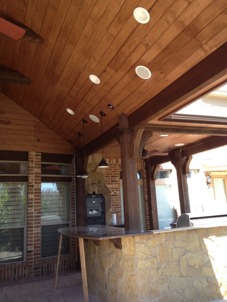 Covered porch/outdoor kitchen Sienna Plantation Traditional Porch