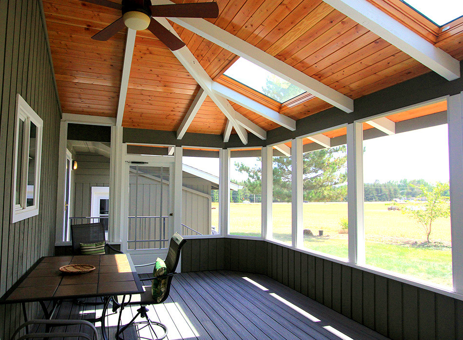 Covered Porch With Trex Decking Craftsman Porch Other By G Christianson Construction Inc Houzz