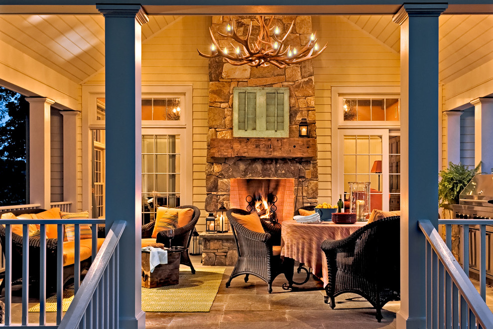 Elegant front porch photo in New York