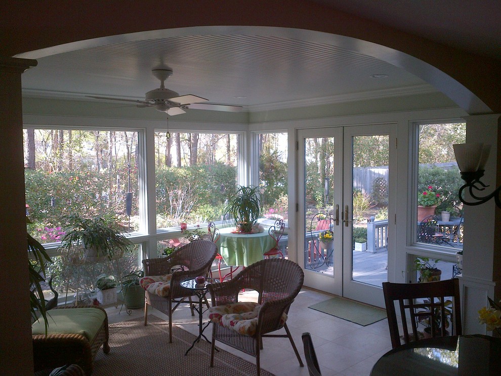 Photo of a traditional veranda in Charleston.