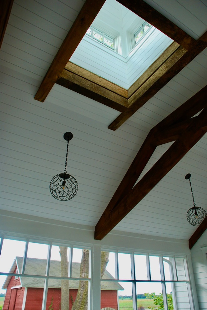 Cupola Interior Farmhouse Porch Chicago by Carr Warner