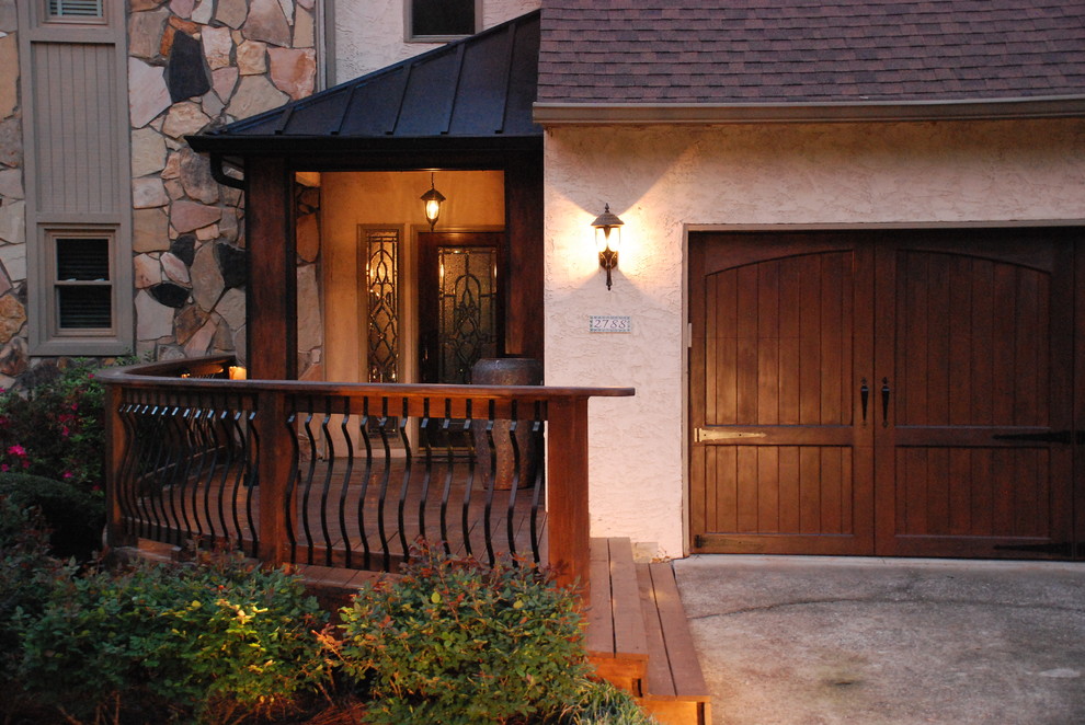 Curved Railing Front Porch - Modern - Porch - Atlanta - by Victor Smith ...