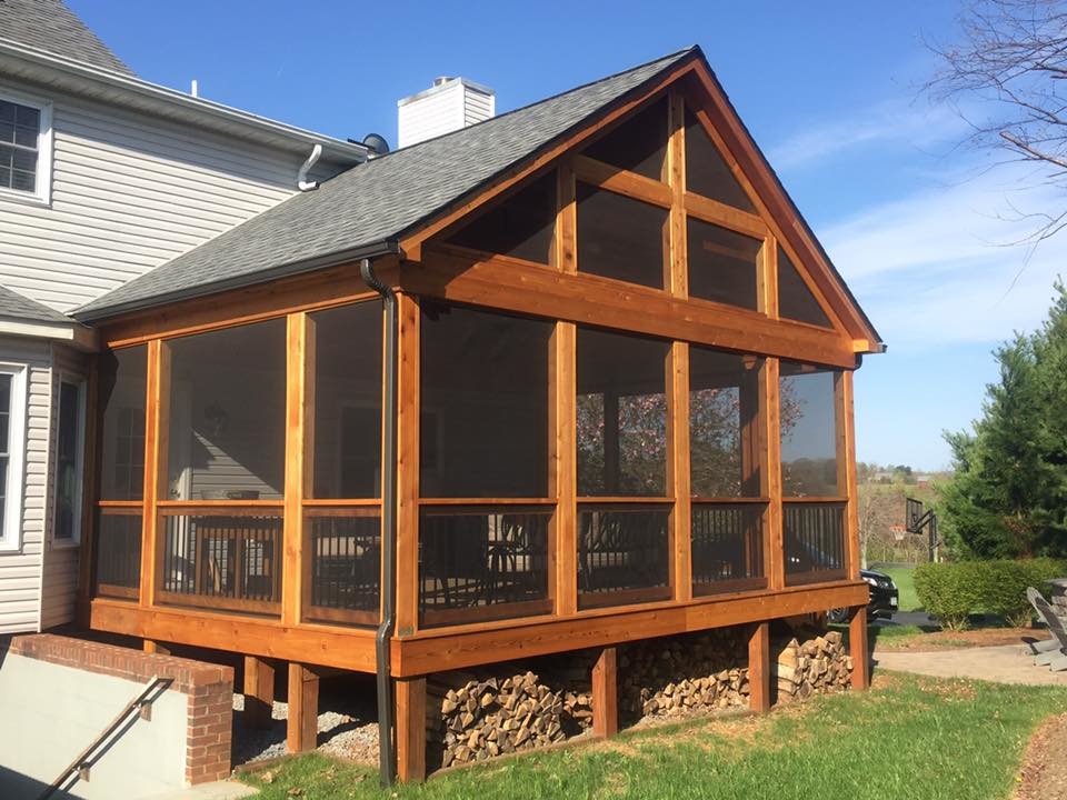 Custom Cedar Screened In Porch Traditional Porch DC Metro by Greensward LLC Houzz