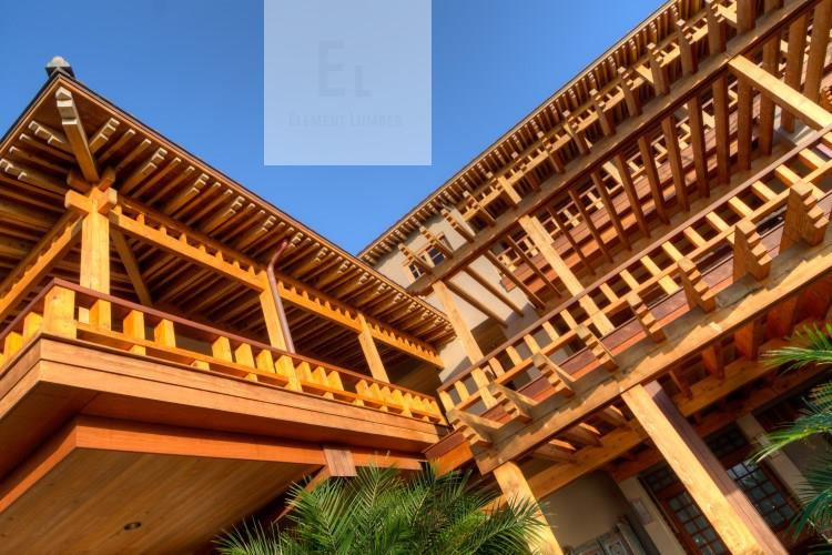 Foto på en mycket stor orientalisk veranda