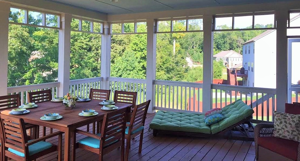 Custom Screened Porch Traditional Porch Atlanta by Petry Design