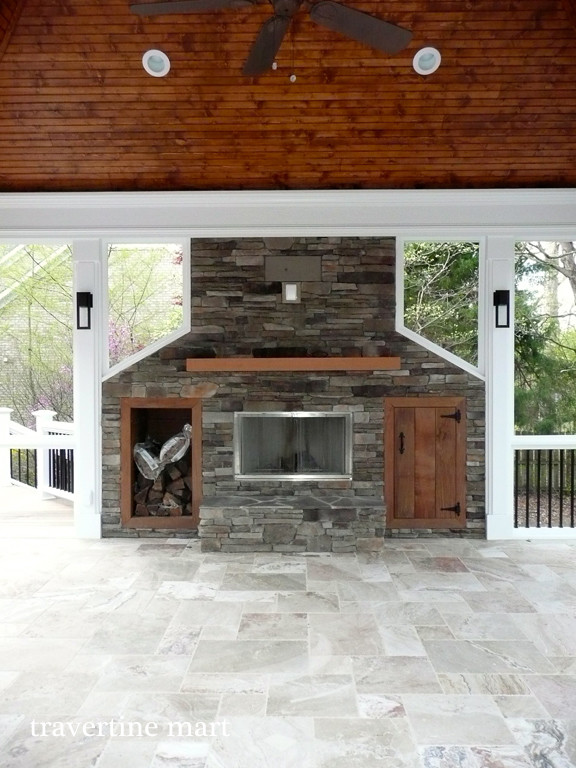 Inspiration for a timeless porch remodel in Providence