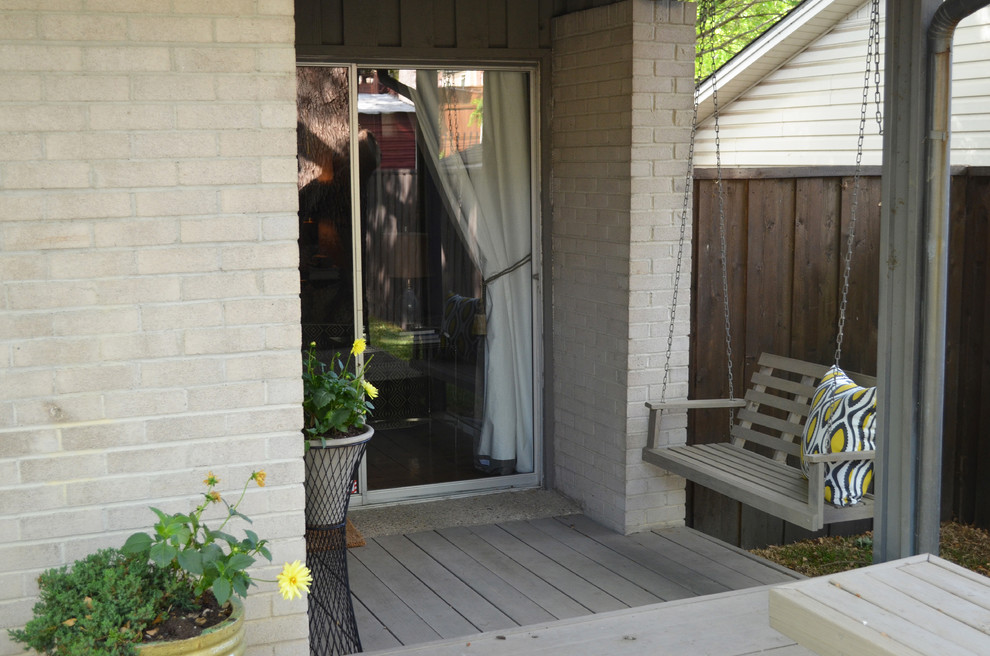 Inredning av en retro veranda
