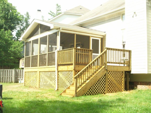 Decks and Screened Porch - Traditional - Veranda - Raleigh - by ...