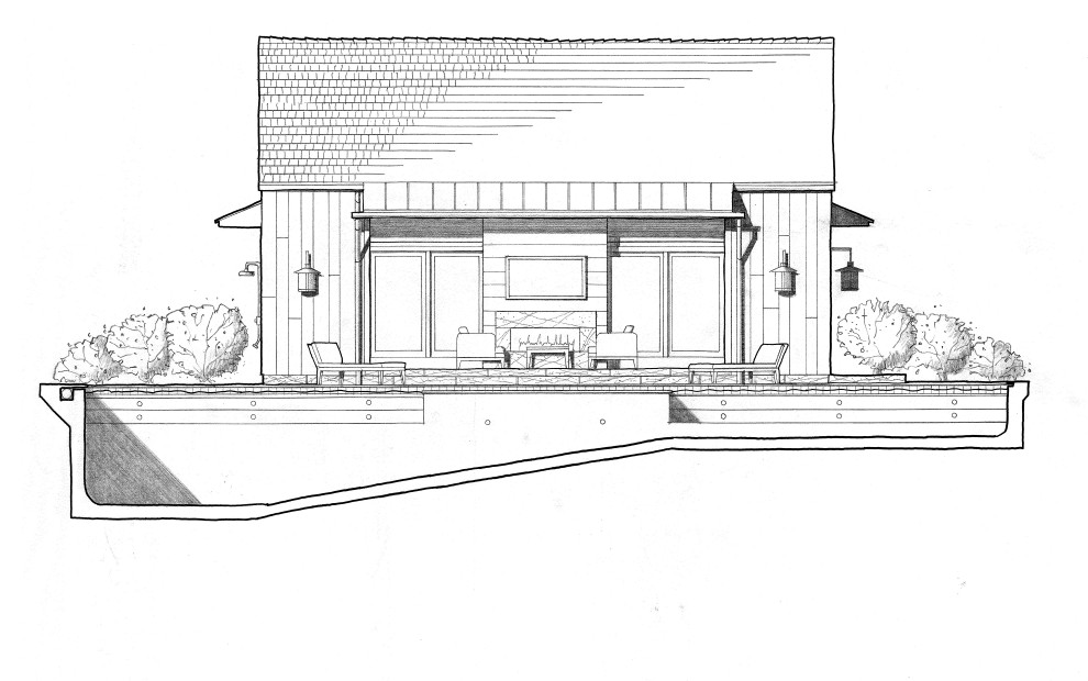 Источник вдохновения для домашнего уюта: веранда среднего размера на боковом дворе в стиле кантри с крыльцом с защитной сеткой