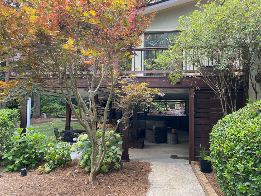 East Cobb Dramatic Backyard Makeover Contemporary Porch Atlanta