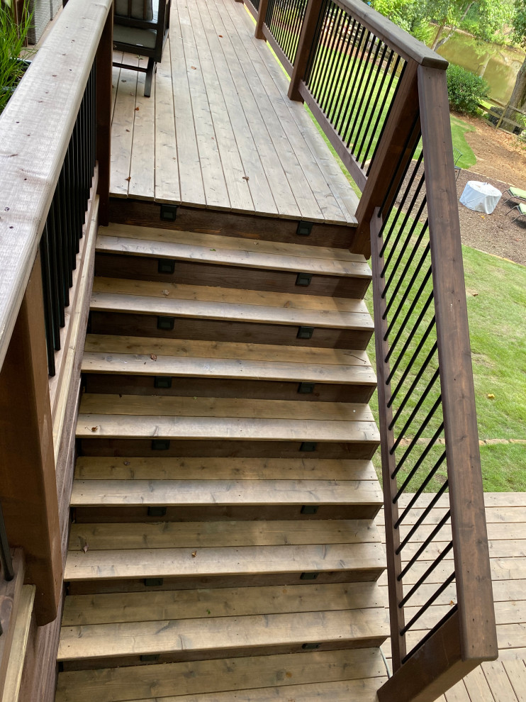 East Cobb Dramatic Backyard Makeover Contemporary Porch Atlanta