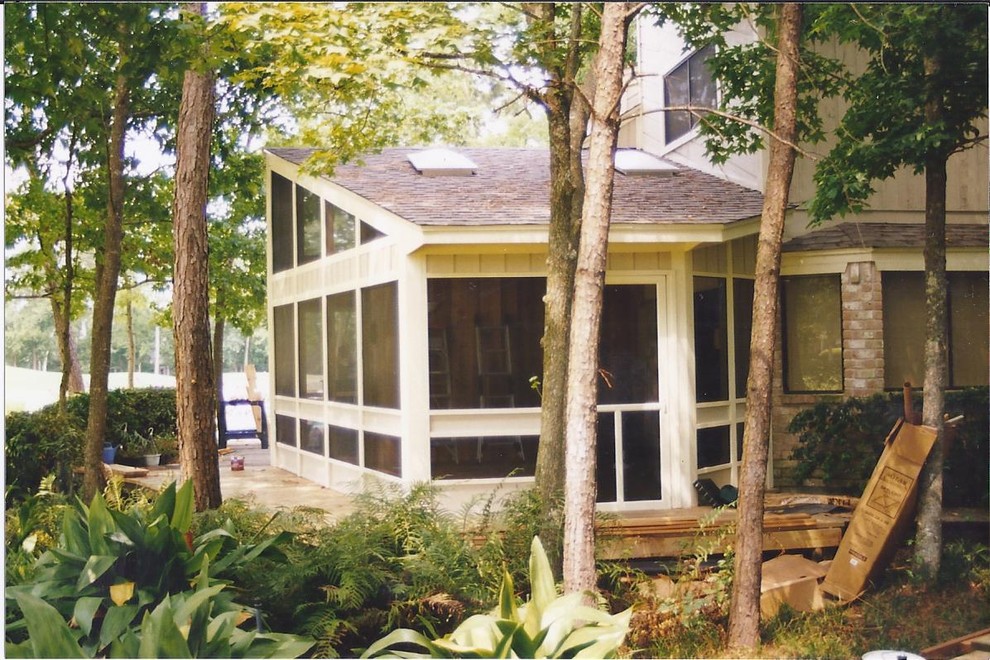 Modern inredning av en veranda
